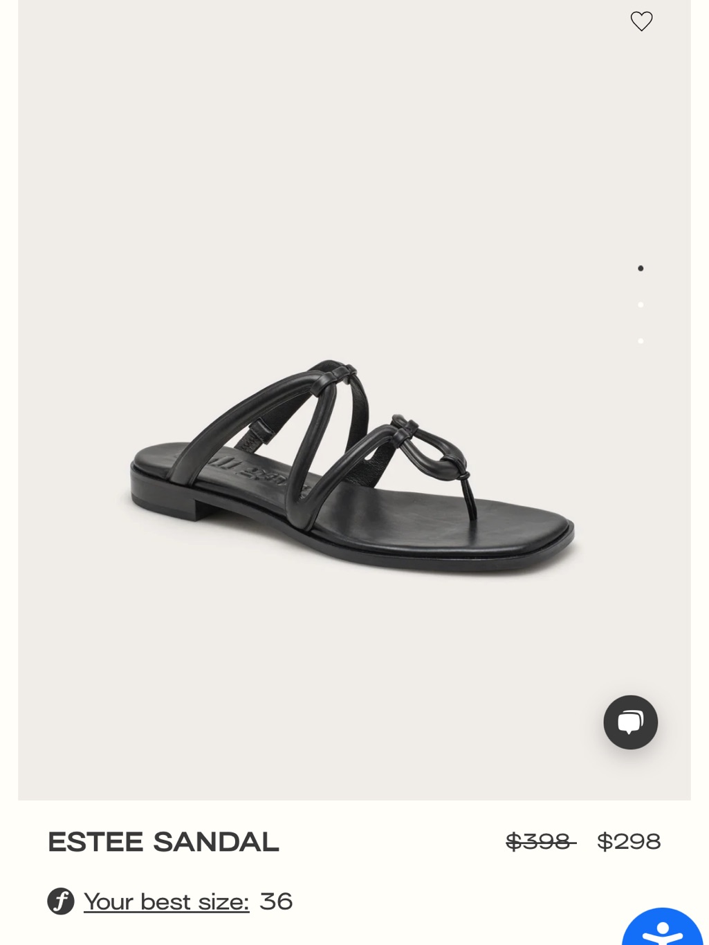 Cult Gaia Black Estee Toe-Loop Strappy Sandal